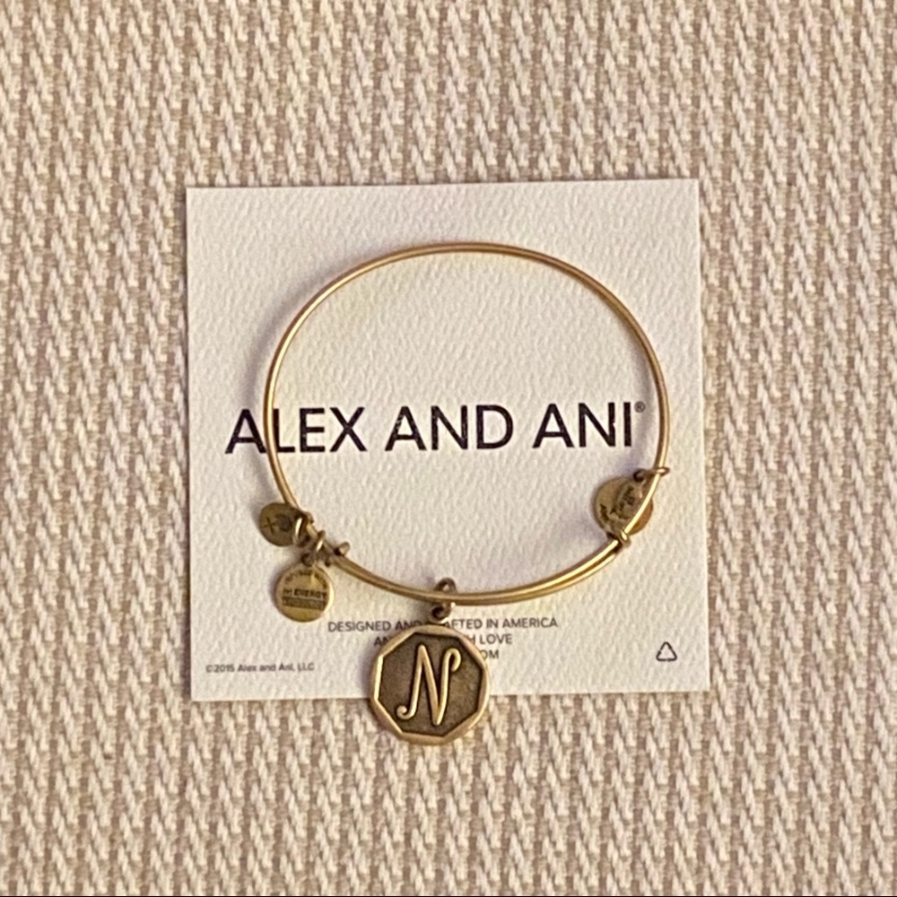 Alex and Ani “N” initial bracelet